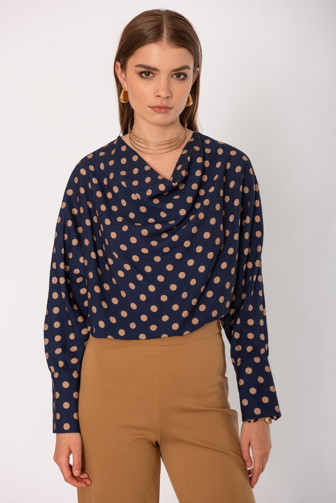 Blusa pois scollo gronda  No-Nà