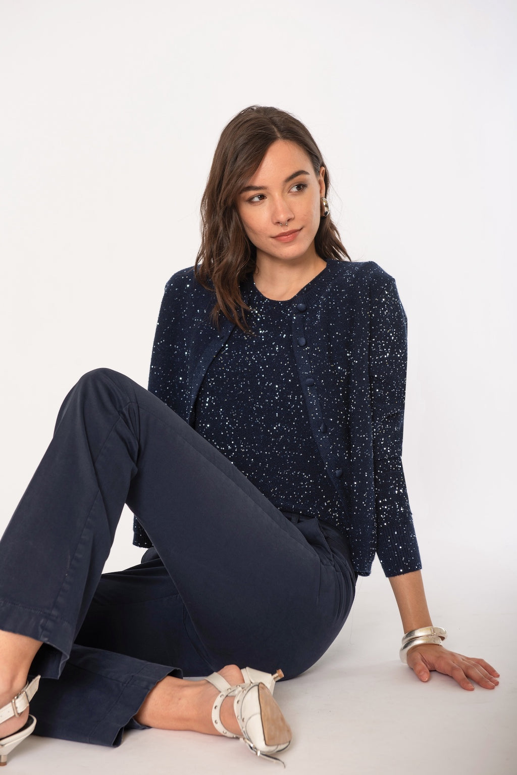 Giacchina con micro paillettes No-Nà