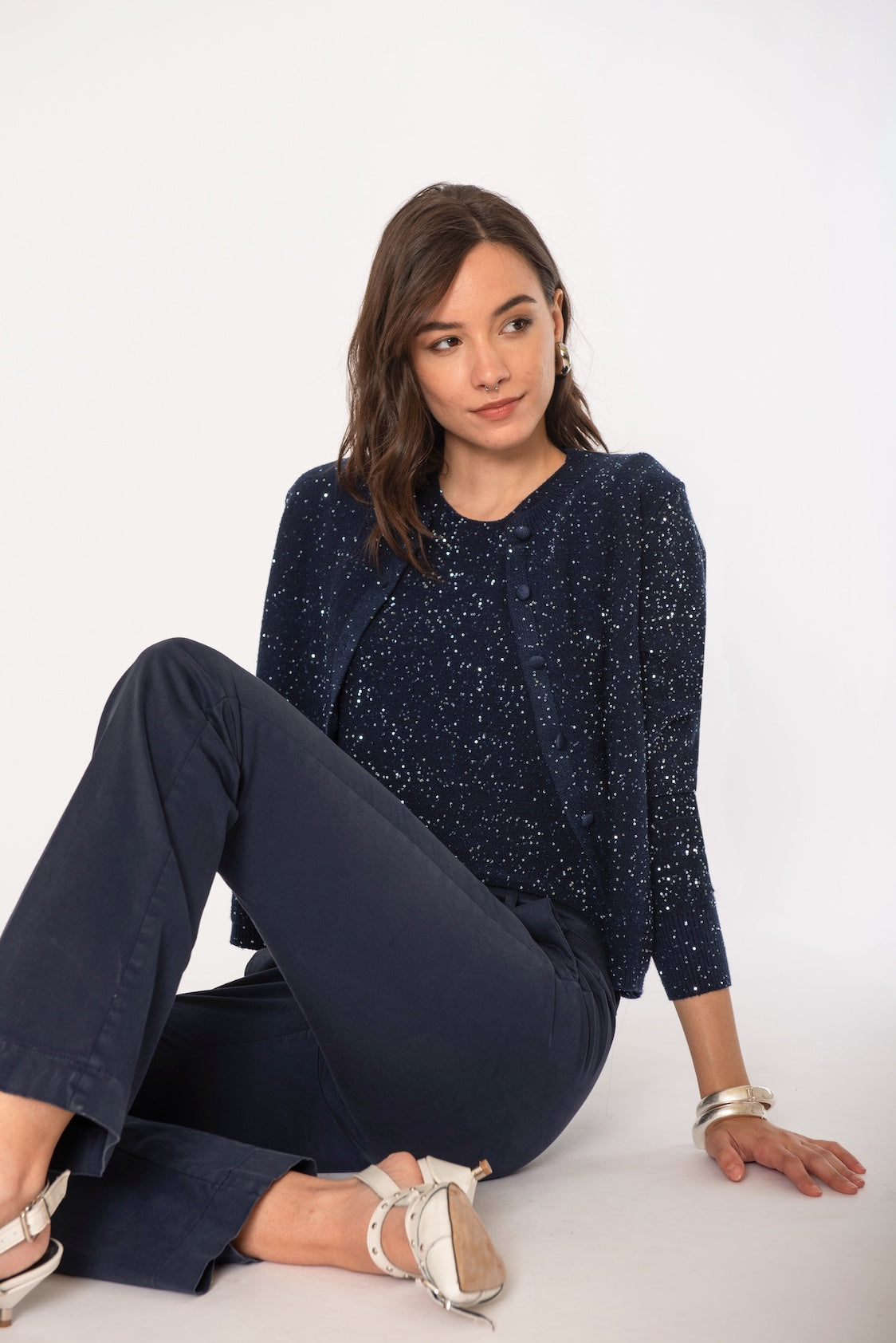 Giacchina con micro paillettes No-Nà