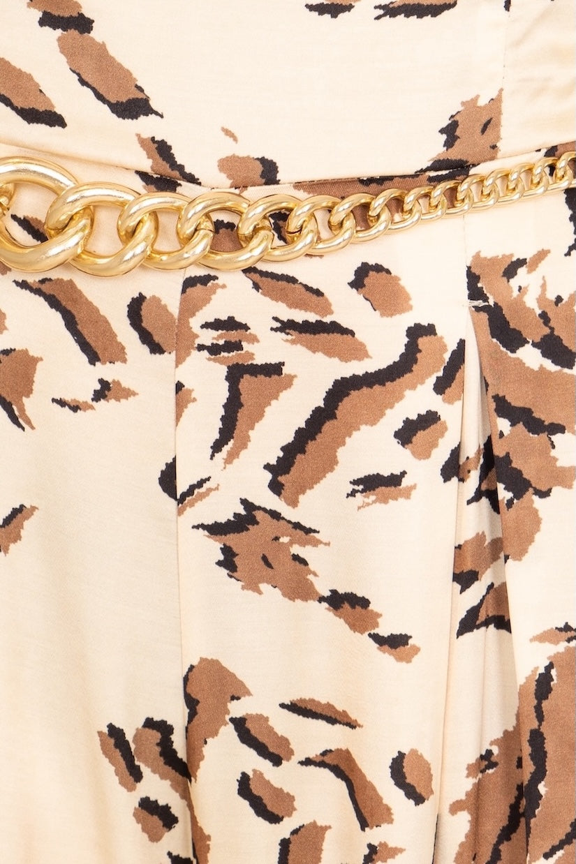 Tuta fascia zebrata con cintura No-nà