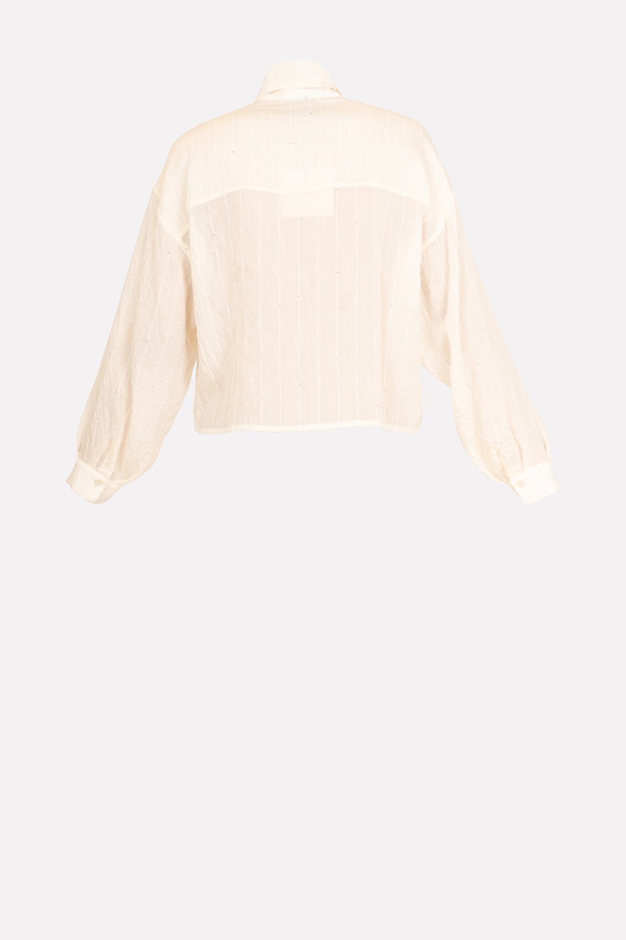 Camicia ricamo paillettes No-nà