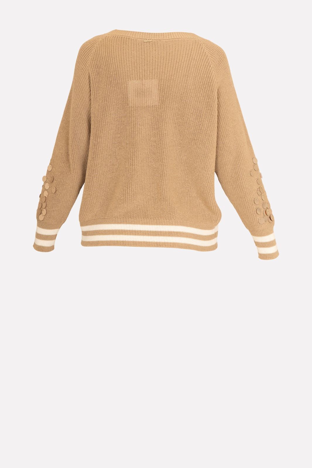 Maglia paillettes bordo contrasto No-nà