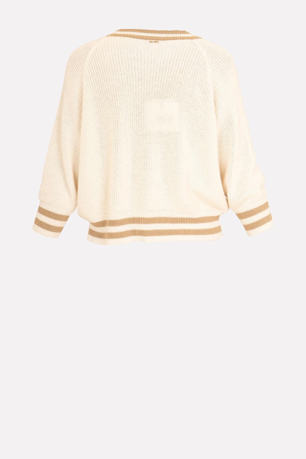 Cardigan paillettes bordo contrasto No-nà