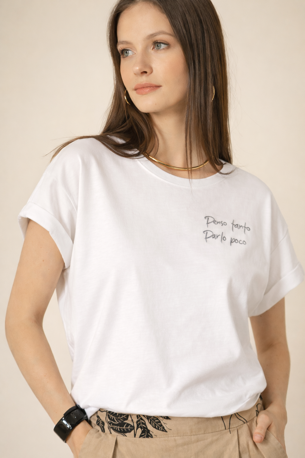 T-shirt "penso tanto parlo poco" Siste's