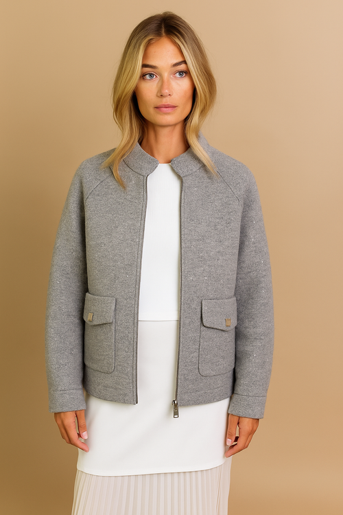 Cappetta corta con brillantini modello Criolite di Patrizia Parma