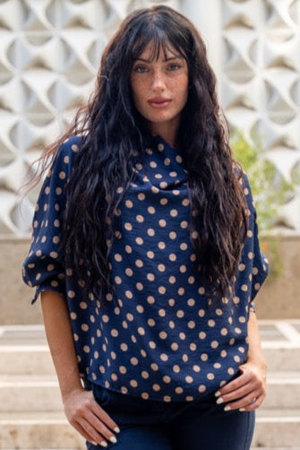 Blusa pois scollo gronda  No-Nà