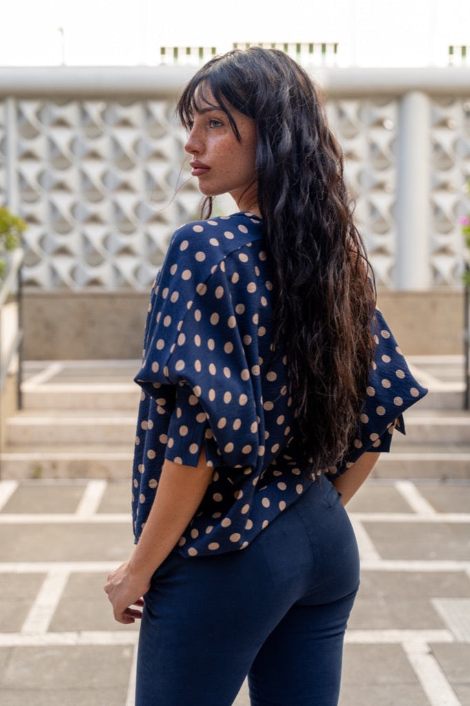 Blusa pois scollo gronda  No-Nà