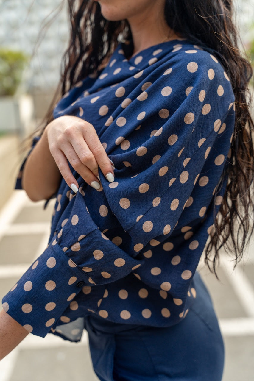 Blusa pois scollo gronda  No-Nà