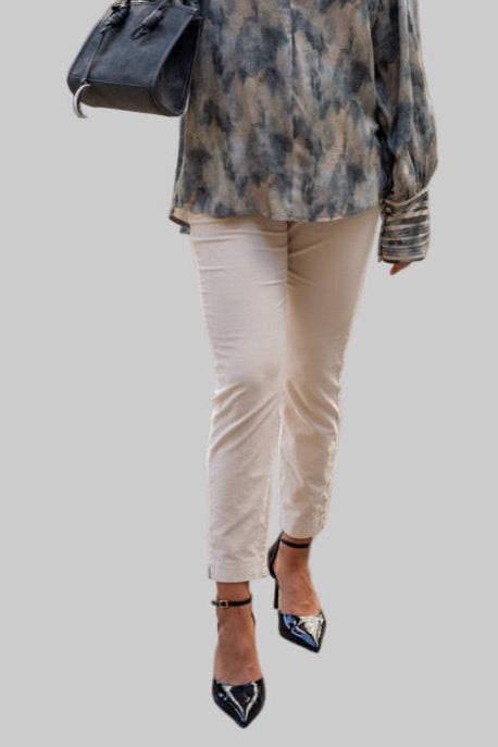 Pantalone skinny in velluto No-Nà