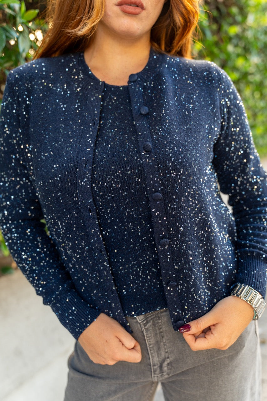 Giacchina con micro paillettes No-Nà