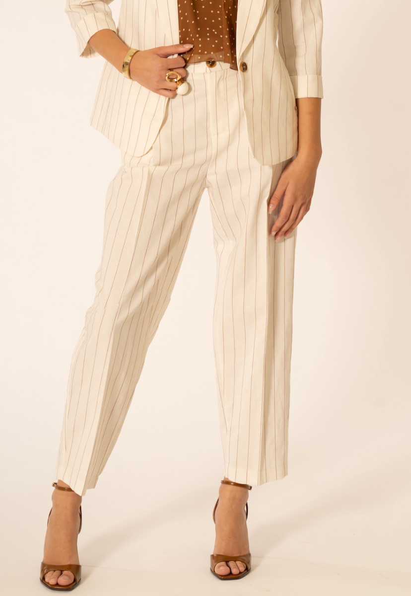 Pantalone gessato No-nà