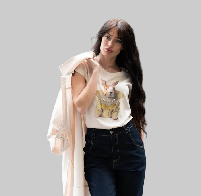 T-shirt fashion bunny No-nà