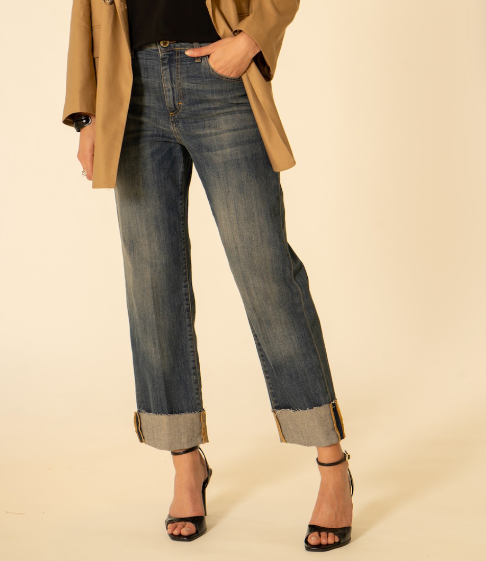 Denim con risvolto Siste's