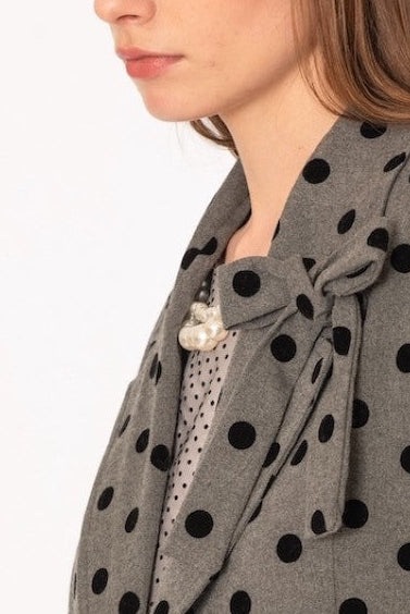 Top micro pois con accessorio in 100% Viscosa No-Nà