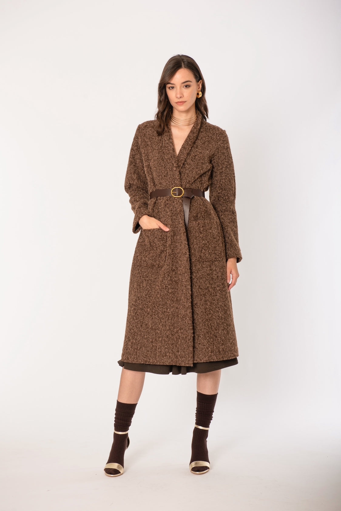 Cappotto con cintura No-Nà