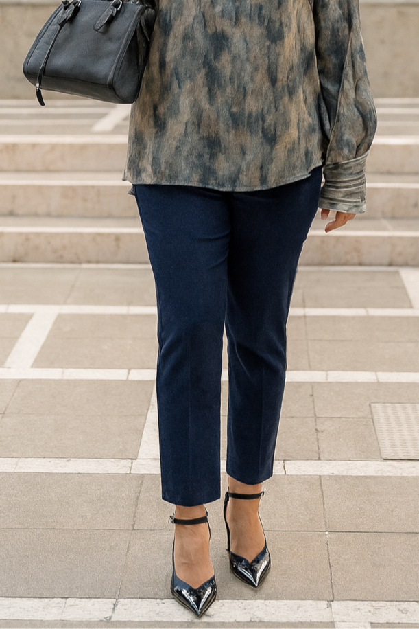 Pantalone skinny in velluto No-Nà